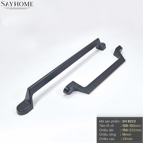 Tay nắm tủ hiện đại màu đen mờ SH9223