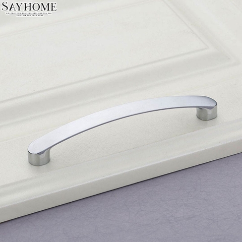 Tay nắm tủ hiện đại màu inox SH9321