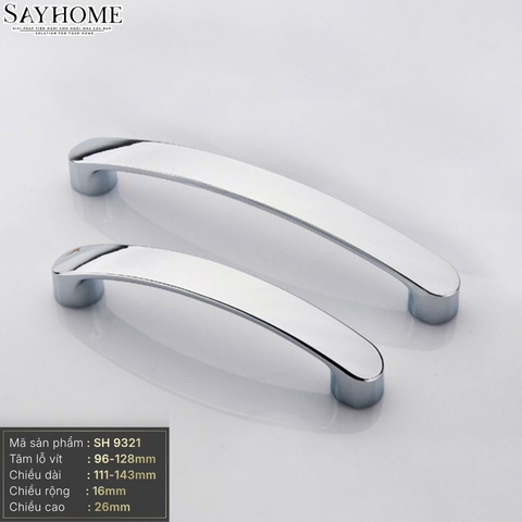 Tay nắm tủ hiện đại màu inox SH9321