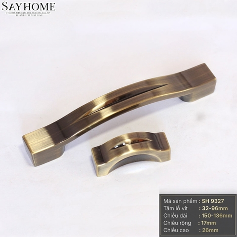 Tay nắm tủ tân cổ điển vintage màu đồng SH9327