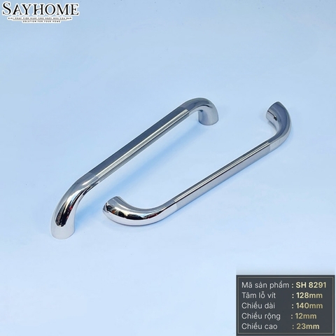 Tay nắm tủ hiện đại màu inox SH8291