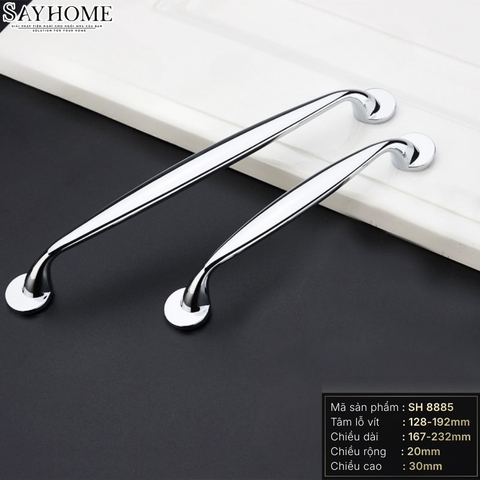 Tay nắm tủ hiện đại màu inox SH8885