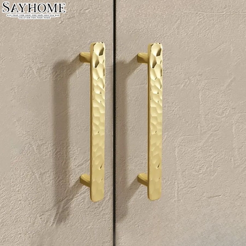 Tay nắm tủ hiện đại vàng gold 18k SH2844