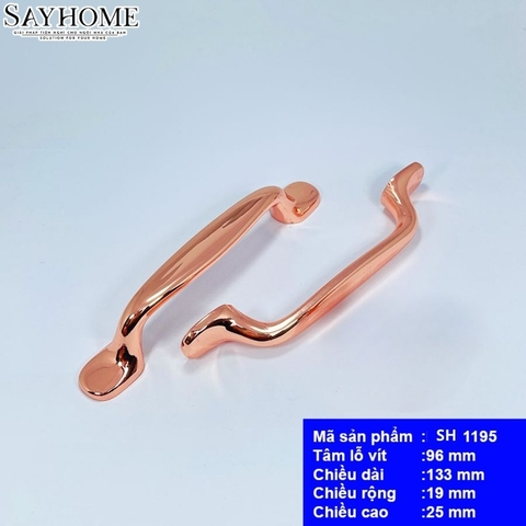 Tay nắm tủ hiện đại vàng hồng SH1195