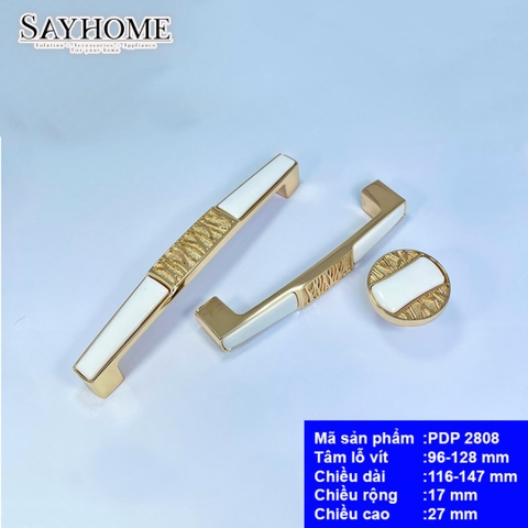 Tay nắm tủ tân cổ điển gốm sứ phong cách châu âu PDP2808