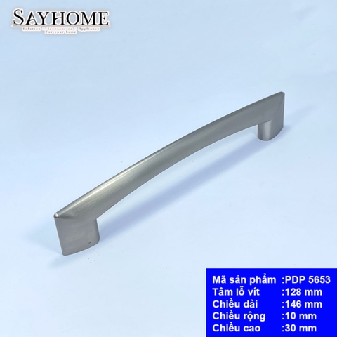 Tay nắm tủ hiện đại màu bạc xước PDP5653