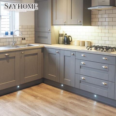 Tay nắm tủ hiện đại bán nguyệt màu inox SH0423