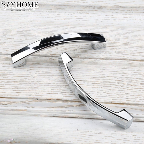 Tay nắm tủ hiện đại màu inox SH1007