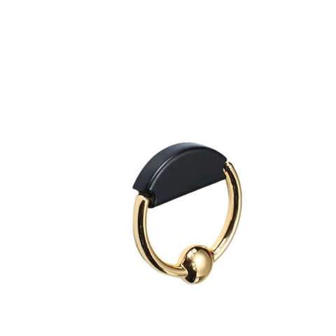 Tay nắm tủ khoen tròn tân cổ điển Vintage màu vàng đen SH1010