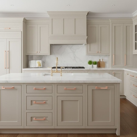 Tay nắm tủ hiện đại màu vàng hồng Rose Gold SH104