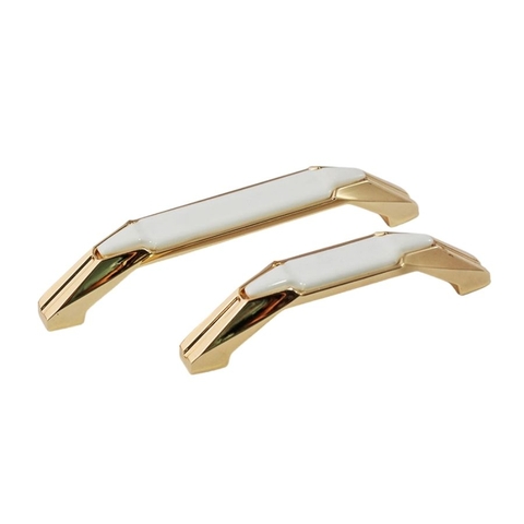 Tay nắm tủ tân cổ điển màu vàng trắng SH1063