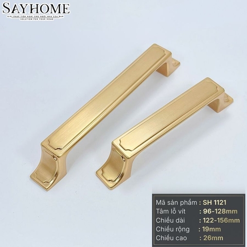 Tay nắm tủ tân cổ điển Vintage màu vàng gold SH1121
