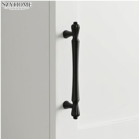 Tay nắm tủ hiện đại màu đen mờ SH1156