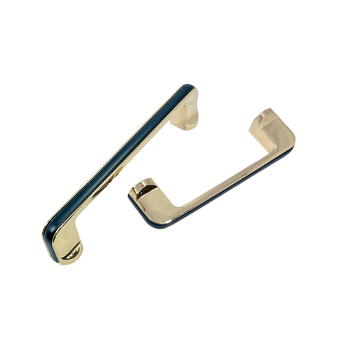 Tay nắm tủ hiện đại màu vàng Gold mặt đen SH1168