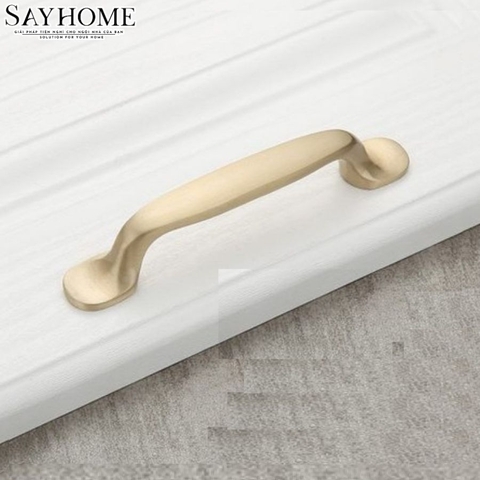 Tay nắm tủ hiện đại màu vàng gold SH1195