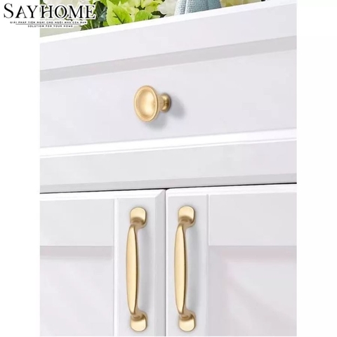 Tay nắm tủ hiện đại màu vàng gold SH1195