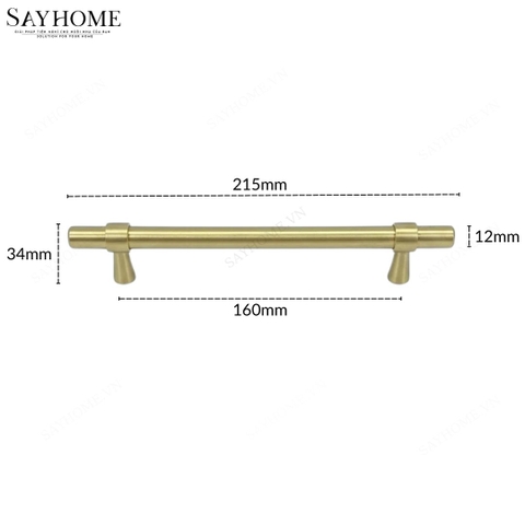 Tay nắm đũa hiện đại màu vàng SH1362 tại Tân Bình