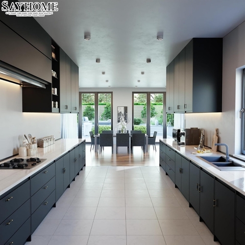 Tay nắm đũa tân cổ điển Vintage màu vàng đen SH1362