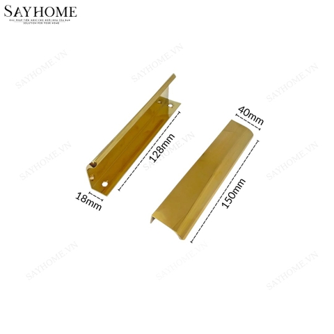 Tay nắm tủ áo thanh dài hiện đại màu vàng gold SH160 tại thành phố Hồ Chí Minh