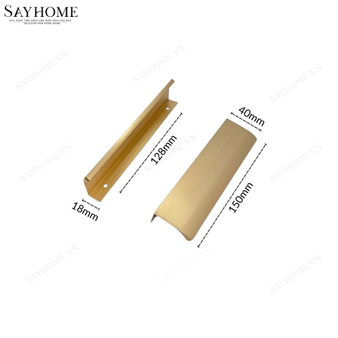 Tay nắm tủ áo thanh dài hiện đại màu vàng xước SH160 tại thành phố Hồ Chí Minh