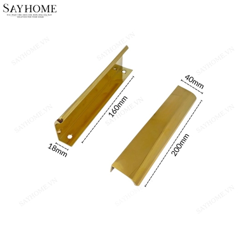 Tay nắm tủ áo thanh dài hiện đại màu vàng gold SH160 tại thành phố Hồ Chí Minh