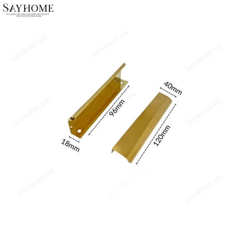 Tay nắm tủ áo thanh dài hiện đại màu vàng gold SH160 tại thành phố Hồ Chí Minh