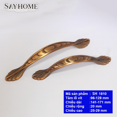 Tay nắm tủ tân cổ điển Vintage màu đồng SH1810