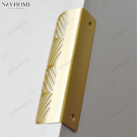 Tay nắm tủ hiện đại màu vàng đồng SH2211