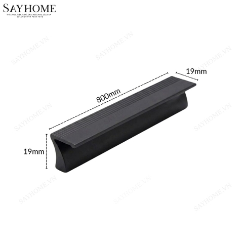 Tay nắm tủ hiện đại màu đen mờ SH2222