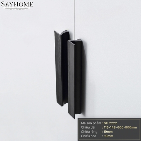 Tay nắm tủ hiện đại màu đen mờ SH2222