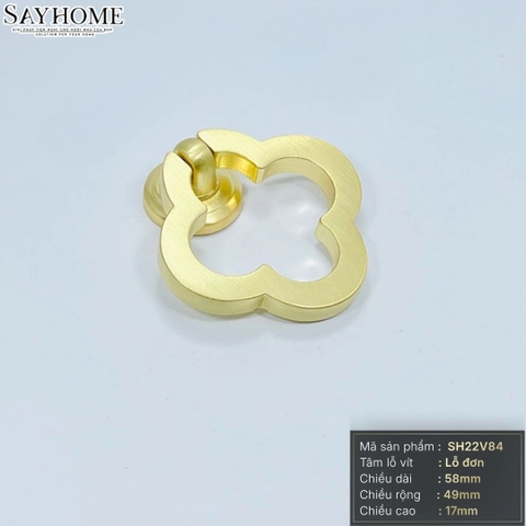 Tay nắm tủ hiện đại màu vàng gold SH22V84 tại thành phố Hồ Chí Minh