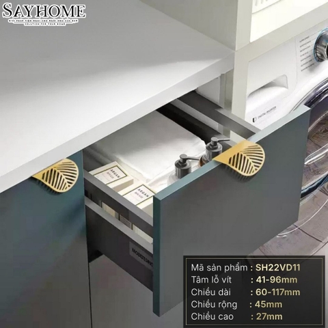 Tay nắm tủ hiện đại màu vàng đồng SH22VD11 tại thành phố Hồ Chí Minh