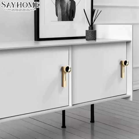 Tay nắm tủ hiện đại màu vàng gold SH2512