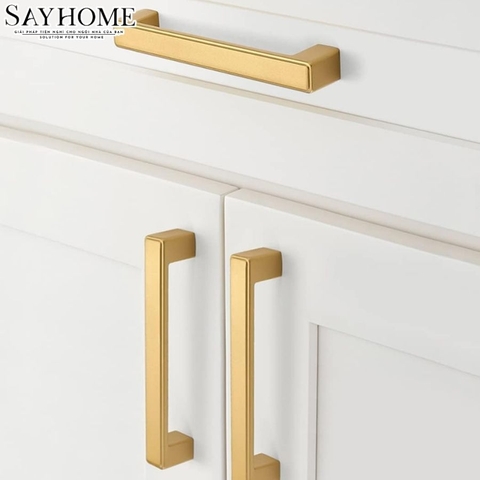 Tay nắm tủ hiện đại màu vàng gold SH2802