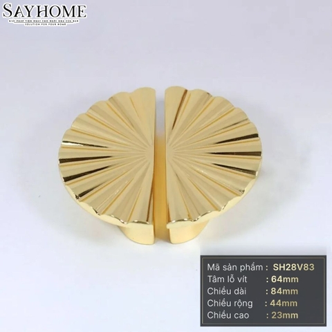 Tay nắm tủ tân cổ điển màu vàng gold SH28V83 tại thành phố Hồ Chí Minh