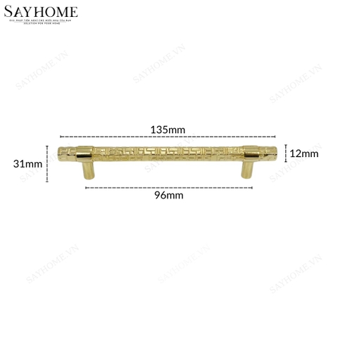 Tay nắm đũa hiện đại màu vàng gold SH3331