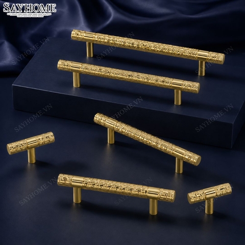 Tay nắm đũa hiện đại màu vàng gold SH3331