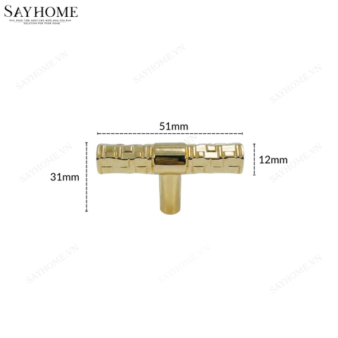 Tay nắm đũa hiện đại màu vàng gold SH3331