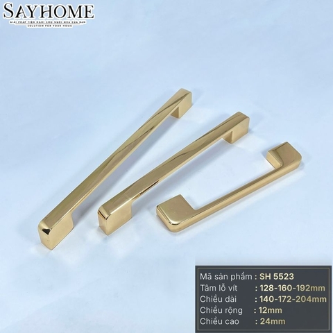 Tay nắm tủ hiện đại màu vàng gold SH5523