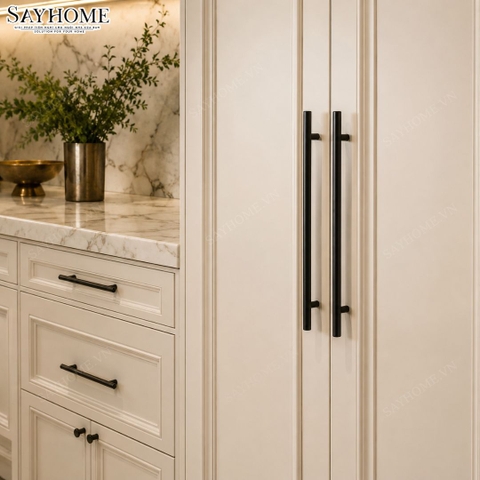 Tay nắm đũa hiện đại màu đen mờ SH5557