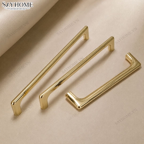 Tay nắm tủ hiện đại màu vàng gold SH5581