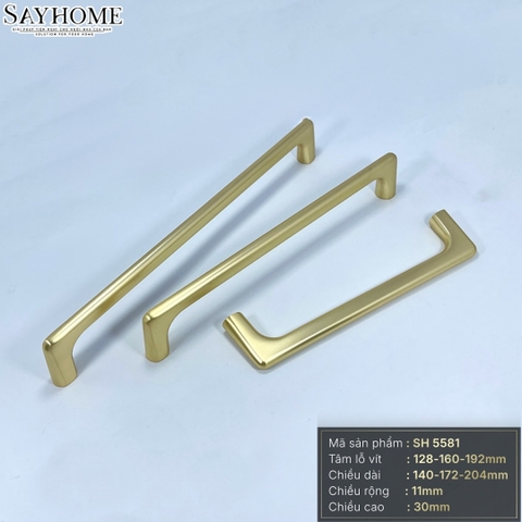Tay nắm tủ hiện đại màu vàng xước SH5581