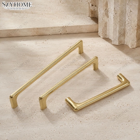 Tay nắm tủ hiện đại màu vàng gold SH5581