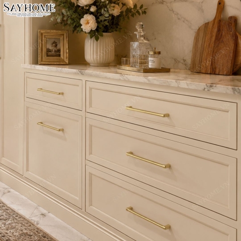 Tay nắm tủ hiện đại màu vàng xước SH5581 tại thành phố Hồ Chí Minh