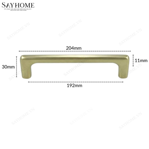 Tay nắm tủ hiện đại màu vàng xước SH5581 tại thành phố Hồ Chí Minh