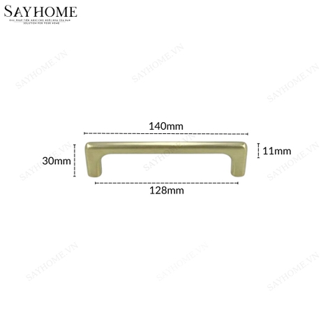 Tay nắm tủ hiện đại màu vàng xước SH5581 tại thành phố Hồ Chí Minh