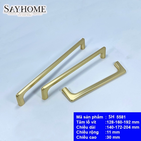 Tay nắm tủ hiện đại màu vàng gold SH5581