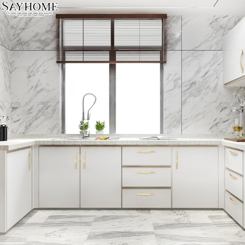 Tay nắm tân cổ điển Vintage màu vàng gold SH5598