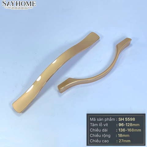 Tay nắm tân cổ điển Vintage màu vàng gold SH5598