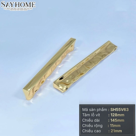 Tay nắm tủ hiện đại dạng thanh màu vàng gold 18k SH55V63 tại thành phố Hồ Chí Minh